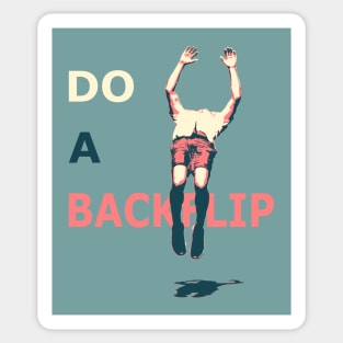 Do A Backflip Sticker